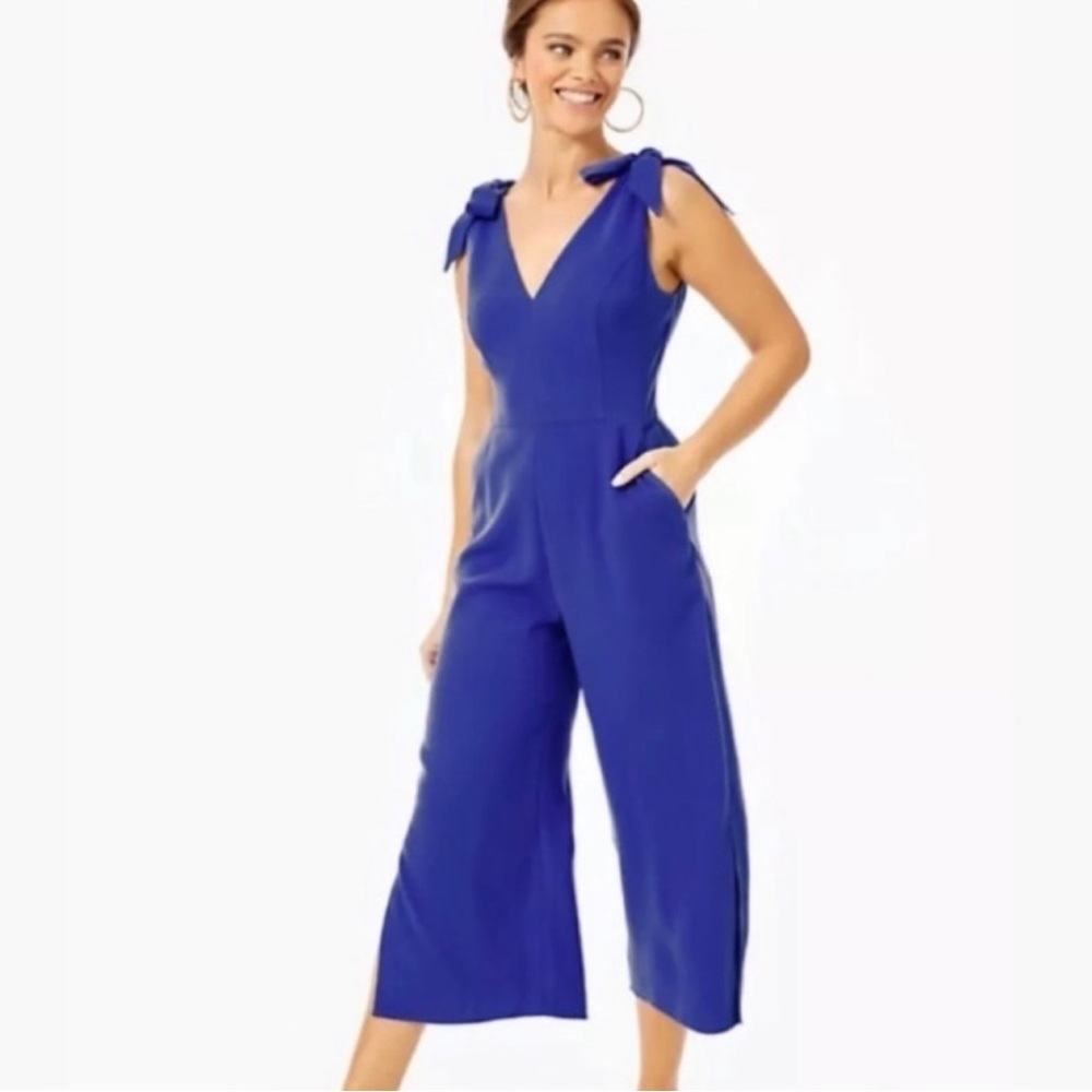 Lilly Pulitzer Danni Corsica Blue Jumpsuit NWT